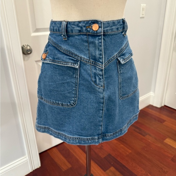 House oh Harlow 1960
ANGLED POCKET DENIM MINI SKIRT - Picture 10 of 14